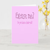 Entschuldigen Sie? Karte (Gelbe Blume)