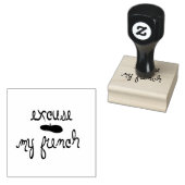 Entschuldigen Sie mein Französisch! Mit einer fran Gummistempel (Stempel)