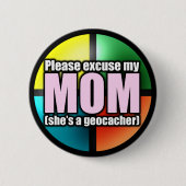 Entschuldigen Sie meinen Mammaknopf Button (Vorderseite)