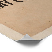 Entschuldigen Sie, Miss. Mein Poster ist hier oben (Ecke)