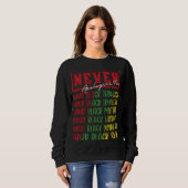 Entschuldigen Sie niemals den Monat BLM Melanin Pr Sweatshirt (Vorne ganz)