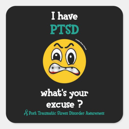 Entschuldigen Sie...PTSD Square Sticker (Vorderseite)