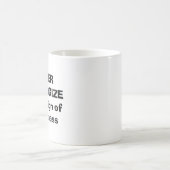 entschuldigen Sie sich nie Kaffeetasse (Mittel)