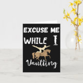 Entschuldigen Sie, während ich Reitsport Ri gewinn Karte (Gelbe Blume)