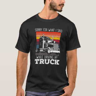 Entschuldigen Sie, was ich während des Fahrens mei T-Shirt