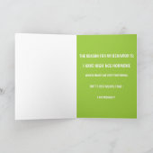 Entschuldigung, aber ich schwanger karte (Innenseite)