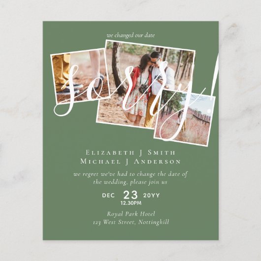 ENTSCHULDIGUNG! Änderung des FOTOS der Hochzeitver (Vorderseite)