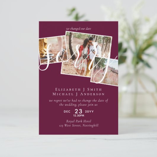 ENTSCHULDIGUNG! Änderung des FOTOS der Hochzeitver (Stehend Vorderseite)