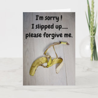 Entschuldigung...Bananenschale Karte