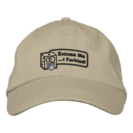 Entschuldigung Bestickte Baseballkappe (Vorderseite)
