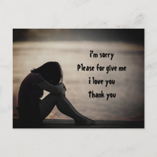Entschuldigung bitte vergib mir ich liebe dich dan postkarte