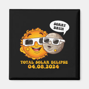 Entschuldigung Bruh Totale Sonnenfinsternis Illust Magnet