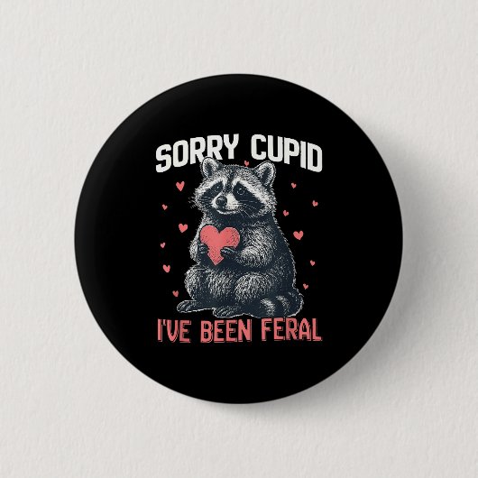 Entschuldigung Cupid Lustiger Valentinstag Waschbä Button (Vorderseite)