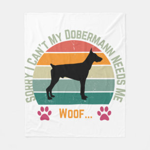Entschuldigung, das geht nicht. Mein Dobermann bra Fleecedecke