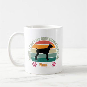 Entschuldigung, das geht nicht. Mein Dobermann bra Kaffeetasse