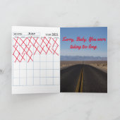 Entschuldigung, dass es diese unangenehme Auseinan Karte (Innenseite)