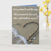 Entschuldigung, dass es diese unangenehme Auseinan Karte (Gelbe Blume)