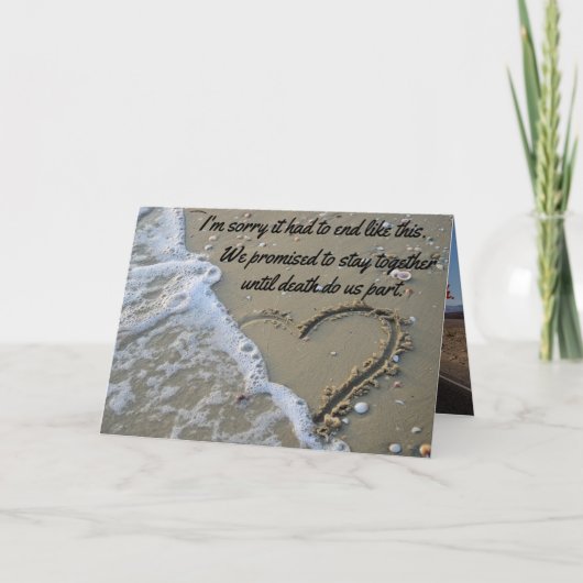 Entschuldigung, dass es so enden musste wie dieses karte (Vorderseite)