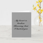 Entschuldigung, dass ich Ihnen die Grußkarte gesch Karte (Gelbe Blume)