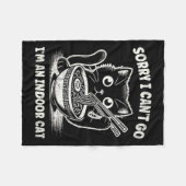 Entschuldigung, dass ich nicht in eine Innenkatze  Fleecedecke (Vorderseite (Horizontal))