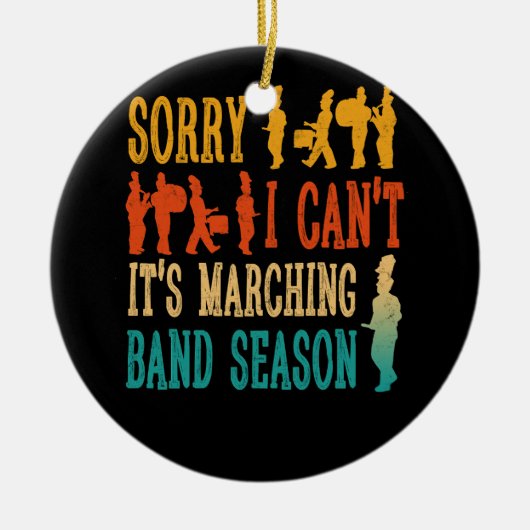 Entschuldigung, dass ich seine Marching Band Seaso Keramik Ornament (Vorne)