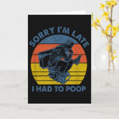 Entschuldigung, dass ich zu spät komme, ich musste karte (Gelbe Blume)