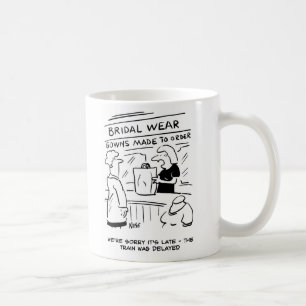 Entschuldigung der Brautmodenladen-Assistentin Kaffeetasse
