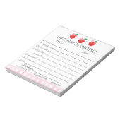 Entschuldigung der Eltern der Schule Notizblock (Rotiert)