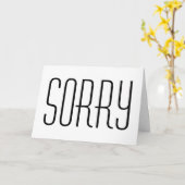 Entschuldigung die Karte für Scheidung oder Bezieh (Gelbe Blume)