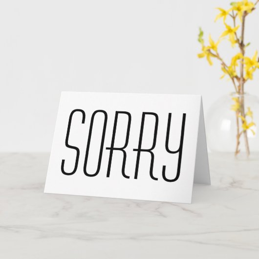 Entschuldigung die Karte für Scheidung oder Bezieh (Gelbe Blume)