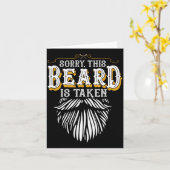 Entschuldigung dieser Bart ist besetzt Land Retro Karte (Gelbe Blume)