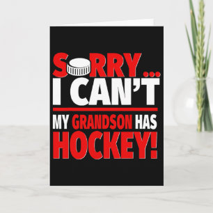 Entschuldigung, Enkel hat Hockey - Hockey-Oma oder Karte