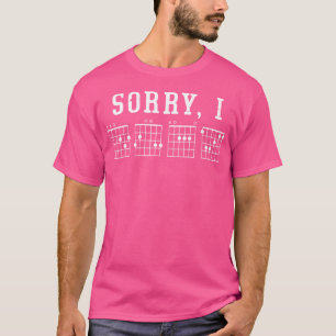 Entschuldigung, es ist mir egal Gitarrenakkord T-Shirt