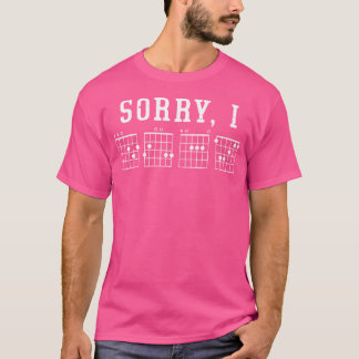 Entschuldigung, es ist mir egal Gitarrenakkord T-Shirt