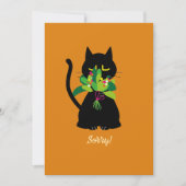 ENTSCHULDIGUNG! Funny Black Cat Grußkarte 🐈 ⬛ Feiertagskarte (Vorderseite)