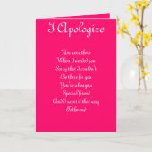 Entschuldigung für besondere Freundschaftskarten Karte (Gelbe Blume)