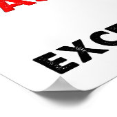 Entschuldigung für das Funerals Funny Poster (Ecke)