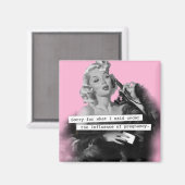 Entschuldigung für das, was ich unter dem Einfluss Magnet (Vorderseite/Rückseite)