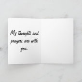 Entschuldigung für deinen Verlust Karte (Innenseite)