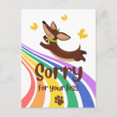 Entschuldigung für den Verlust der Postkarte Ihres (Vorderseite)