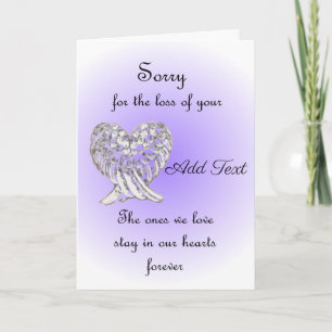 Entschuldigung für den Verlust Karte