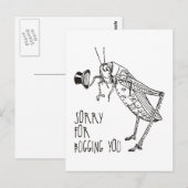 Entschuldigung für Fehlerbehebung: Vintager Grassh Postkarte (Vorne/Hinten)