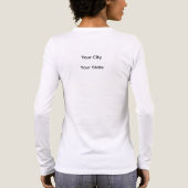 Entschuldigung für gestern Abend Tri-Blend Langarm Shirt (Rückseite)