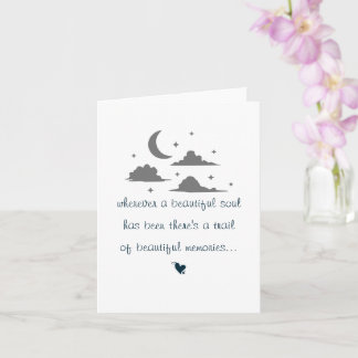 Entschuldigung für Ihr Beileid Karte