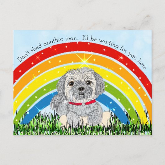 Entschuldigung für Ihr Loos, Hundeschema Feiertagspostkarte (Vorderseite)