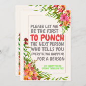 Entschuldigung für Ihr verlorenes Beileid Einladung (Vorne/Hinten)