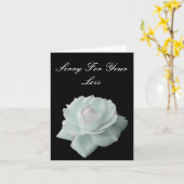 Entschuldigung für Ihre Sympathiekarte Karte (Gelbe Blume)