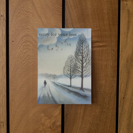 Entschuldigung für Ihren Verlust, anpassbar Postkarte