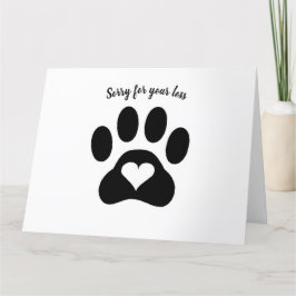 Entschuldigung für Ihren Verlust Dankeskarte