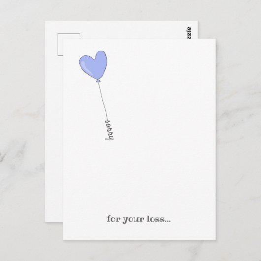 Entschuldigung für Ihren Verlust - Sweet Lilac Bal Postkarte (Vorne/Hinten)